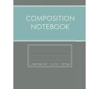Composition Notebook, Graph Paper 5x5, 7.5 x 9.25", 200 Pages