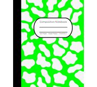 Composition Notebook: Graph Paper, 7.5 x in x 9.25 in, 120 Pages, Lime Simple Design