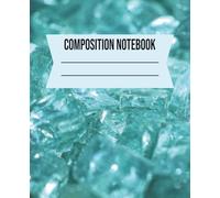 COMPOSITION NOTEBOOK: Green natural stone design notebook for school, journaling, note taking, affirmations and spiritual practice - 7.5 x 9.25 in