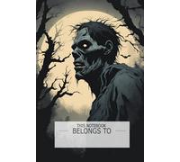 Composition Notebook Halloween Zombie Illustration: Gothic Horror Theme Perfect gift for kids, girls, boys, teenagers and adults.