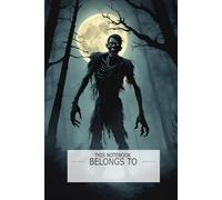 Composition Notebook Halloween Zombie Illustration: Gothic Horror Theme Perfect gift for kids, girls, boys, teenagers and adults.