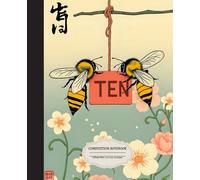 Composition Notebook: Hang Ten Bees College Rule Journal: Vintage Illustration, 7.5 x 9.25, 120 pages, Gift for Office and School