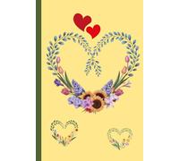 Composition Notebook Heart with Flowers: Perfect for writing, taking notes and planning: 6x9 inches, 110 pages.