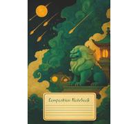 Composition Notebook Jade Guardian Lion Korean Minhwa Inspired Mythical Protector for School Notes and Creative Writing: Mystical Korean folk art ... aesthetic stationery writing ideas gift