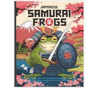 Composition Notebook Japanese Samurai Frogs: Cute Cottagecore Aesthetic Journal For School, College, Office, Work | Wide Lined