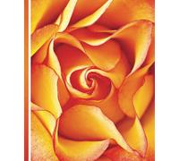 Composition Notebook Journal: Orange and Yellow Rose Flower Cover with 110 College Ruled Pages for Notes, Ideas, and Creative Thought for School, Home or Office