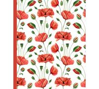 Composition Notebook Journals 110 Pages: College Ruled Paperback Flower Design Floral Pattern Beautiful Cute Spring Blossom Summer Flowers (7.5 x 9.25 Inches) for School, Office, Travel, At-Home Use