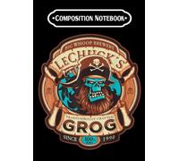 Composition Notebook: LeChuckss Grog - Craftt Beer - Monkey Islands, Journal 6 x 9, 100 Page Blank Lined Paperback Journal/Notebook