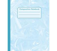Composition Notebook: Light Blue Marbled Notebook for School, College and Office | 7.5 x 9.25 Inches | 100 Pages