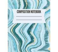 COMPOSITION NOTEBOOK: Marble Design School Notebook -For Students, Writers and Everyday Use - 7.5x9.25