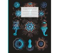 Composition Notebook Marine Life: Notebook with lines for home notes and recipes, school and work. College Ruled, 7.5 x 9.25 Inches, 110 pages