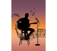 Composition Notebook: Musical Silhouette Design