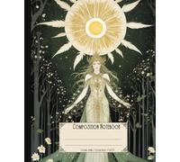 Composition notebook. Ostara spring: Wiccan Pagan spring rite and rebirth theme. Vintage style aesthetic journal for writing featuring seasonal celebrations.