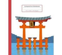 Composition Notebook | Path of Fortune Notebook: Cute Japanese Themed Journal Notebook | 110 Pages, 7.5 x 9.25 inches | Coloured inside pages