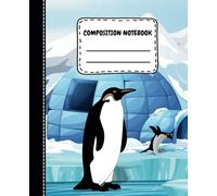 Composition Notebook: Penguins on the Cover | Abstract Animals | Lined Pages | For Girls and Boys |