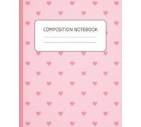 Composition Notebook Pink Coquette - Tiny Hearts, College Ruled, 7.5 x 9.25 in: Cute Girly Pretty Pink Coquette Hearts Aesthetic Journal for Women & ... College, University, Work, Office - 110 Pages