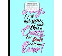 Composition Notebook: Pop Princess, Wide Ruled, 7.5 x 9.25 inches, 100 Pages - Ideal for Hopeless Romantics, Music Fans ( Notebook )
