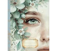 Composition Notebook: Premium College Ruled Green Floral Woman Notebook | Pale Green Fabric Illustration | Gift for Nature Lover | School and Work Journal