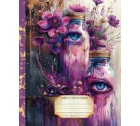 Composition Notebook: Premium College Ruled Neon Notebook | Neon Dreams Pink Illustration | Gift for Nature Lover | Daily School University and Work Journal