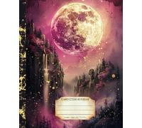 Composition Notebook: Premium College Ruled October Halloween Notebook | Hot Pink Illustration | Gift for Nature Lover | Daily School University and Work Journal