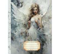 Composition Notebook: Premium College Ruled Winter Notebook | Blue Frost Angel Illustration | Gift for Season Lover | School and Work Journal