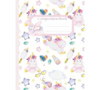Composition Notebook Primary Ruled K-2: Cute Unicorn Plushies & Stars - Adorable Handwriting Practice Journal for Kids, Writing Book for Kindergarten to 2nd Grade, Perfect Gift for Girls