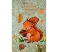 Composition Notebook - Quaderno a quadretti A5: Bellissima Copertina tema scoiattolo. 120 pagine a quadretti, formato A5. Per scuola elementare, media ... college, lavoro, appunti, regalo o altro