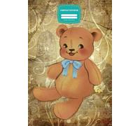 Composition Notebook - Quaderno a quadretti formato A5: Con bellissima copertina Tema Teddy. 120 pagine a quadretti A5. per scuola elementare, media, ... college, lavoro, appunti, regalo o altro