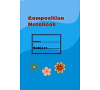 Composition Notebook: Retro Groovy Flowers Aesthetic, Wide Ruled School Journal for Girls and Teens, 7.5 x 9.25 in: Cute Pink and Blue Wavy Pattern ... Daisies, Back to School Essentials, 152 Pages