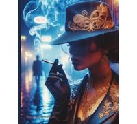Composition Notebook: Rococo Cyber Noir Night Detective Art themed Notebook | College Ruled | Journal for planning, study | 7.5 x 9.25 in, 100 Pages