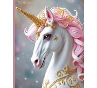 Composition Notebook: Rococo Unicorn themed Notebook | College Ruled | Journal for planning, study | 7.5 x 9.25 in, 100 Pages