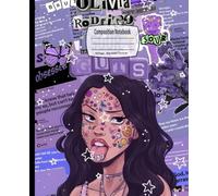 Composition Notebook: Sad Girl Pop Vibes, Wide Ruled, 7.5 x 9.25 inches, 100 Pages - Perfect for Fans And School Notes