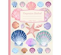 Composition Notebook: Seashells, Cute Coquette and Vintage Ocean Creatures, Blue Shells, Beach, Pastel Colors, College Ruled for School, College, and ... Coastal Granddaughter, Lined Journal