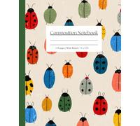 Composition Notebook: Simple Bugs and Beetles: School Notebook for Kids, Teens, and Adults, Wide Ruled, 110 pages, 7.5 x 9.25 inches