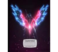 Composition Notebook: Stylish Action, Wide Ruled, 7.5 x 9.25 inches, 100 Pages - Ideal for Game Fans, Battle Notes, and Bold Storytelling