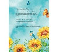 Composition Notebook Summer Sunflowers: Matte ~ 100 Wide Ruled ~ Numbered Pages ~ Watermark @ page 51 ~ Home, school, office