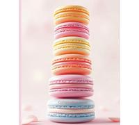 Composition Notebook: Sweet Macaron Stack Notebook | College Ruled | Cute Pastel Dessert Journal | 7.5 x 9.25 in, 100 Pages