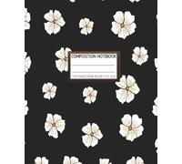 Composition Notebook: The Night Cottage Flower Journal| Wide Ruled| 7.5 x 9.25 inches,100 pages, Perfect for Student, Teachers, Journaling