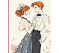 Composition Notebook: Vintage Fashion Sketches Notebook | College Ruled | Artistic Journal with Retro Design Illustration | 7.5 x 9.25 in, 100 Pages