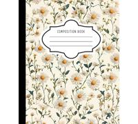 Composition Notebook : Vintage Flower Pattern, Illustration Style, 120 Lined Pages, White Colored pages: Vintage Flower Pattern, Illustration Style, 120 Lined Pages, White Colored pages