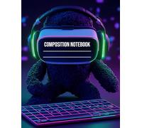 Composition Notebook: Virtual Reality Themed | Collage ruled | Blank Wide lined workbook for Girls, Boys a-kids and Teen Students