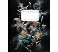 Composition Notebook Wide-Ruled 110 Pages 7.5" x 9.25": Abstract Graffiti Street Art Notebook: Spray Paint & Drip Aesthetic Cover Journal for School, College, and Creative Writing