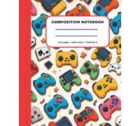 Composition Notebook | Wide Ruled | 110 pages, 7.5 x 9.25 inches: Video Game Themed Notebook | Perfect for School, Journaling, & Handwriting