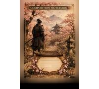 Composition Notebook: Wide Ruled - 120 pages - Samurai Under Cherry Blossoms Vintage Japanese Illustration: from the - A Traditional Artwork Journal ... Fuji Fables" Collection - 6x9 inches - Matte