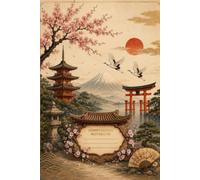 Composition Notebook: Wide Ruled - 120 pages - Vintage Japanese ukiyo-e style landscape - A Traditional Artwork Journal from the "Mount Fuji Fables" Collection - 6x9 inches - Matte