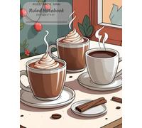 Composition Notebook, Wide Ruled 150 Pages (75 Sheets), 8" x 10": For Study and Notes, Hot Cocoa and coffee covers