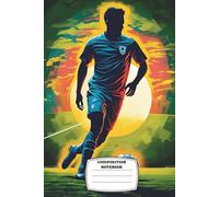 Composition notebook: Wide ruled, 6x9", 120 pages, Dynamic Design Composition Book- Action-Packed Sports Journal for Kids, Teens & Soccer Fans - ... Notes, Team Strategy, or Creative Writing