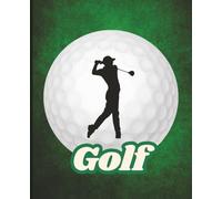 Composition Notebook | Wide Ruled | 7.5 x 9.25, 120 Pages | Golf Journal for Students, Kids, Boys, Teens, and Adults. Perfect Gift for a Golfer