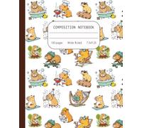 Composition Notebook Wide Ruled: A Cute and Quirky Capybara-Themed Pattern for School, Journaling, and Everyday Writing for Girls and Boys.