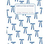 Composition Notebook Wide-Ruled: Blue Coquette Bows Journal - Cute Preppy Aesthetic for Girls, Teens, and Kids | Great for Taking Notes, School, or Gift-Giving